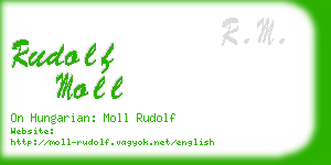 rudolf moll business card